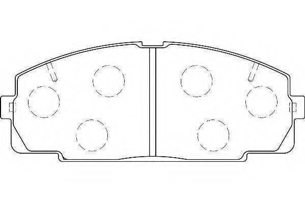 WAGNER WBP21468A Комплект гальмівних колодок, дискове гальмо