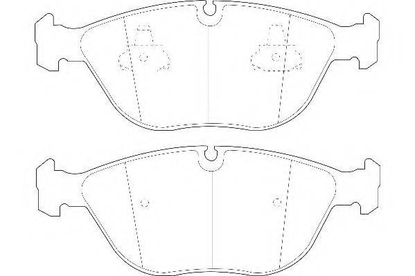 WAGNER WBP21484A Комплект гальмівних колодок, дискове гальмо