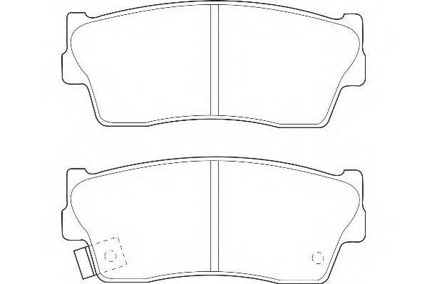 WAGNER WBP21500A Комплект гальмівних колодок, дискове гальмо