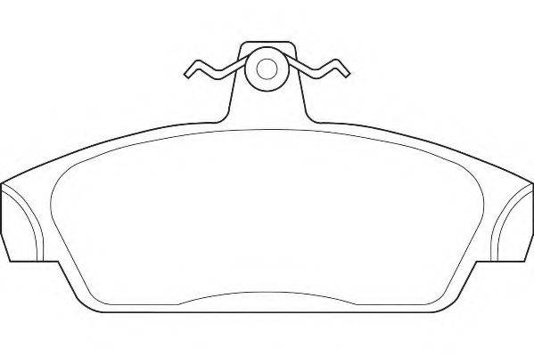 WAGNER WBP21518A Комплект гальмівних колодок, дискове гальмо