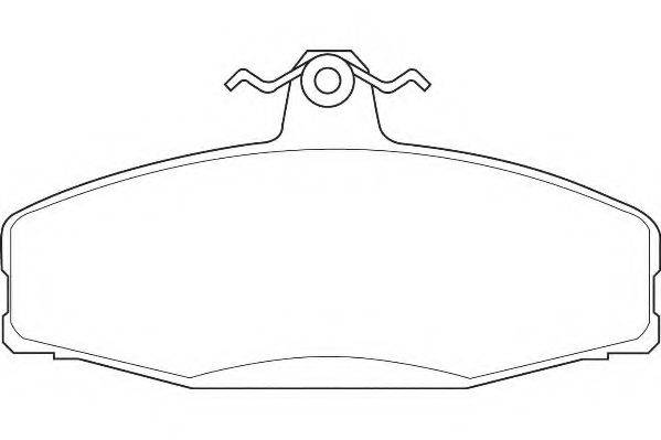 WAGNER WBP21662A Комплект гальмівних колодок, дискове гальмо