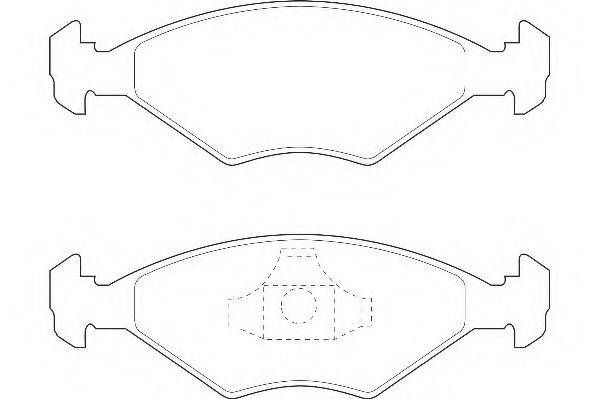 WAGNER WBP21962A Комплект гальмівних колодок, дискове гальмо