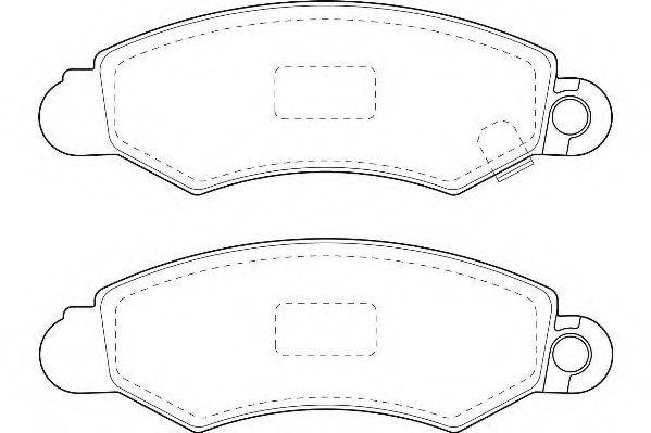 WAGNER WBP23046A Комплект гальмівних колодок, дискове гальмо