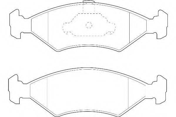 WAGNER WBP23103A Комплект гальмівних колодок, дискове гальмо