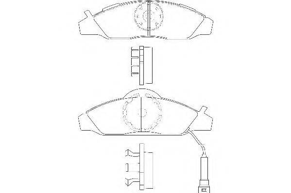 WAGNER WBP23230A Комплект гальмівних колодок, дискове гальмо