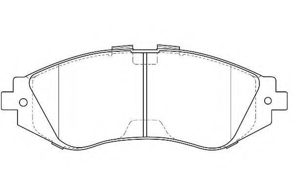 WAGNER WBP23234B Комплект гальмівних колодок, дискове гальмо