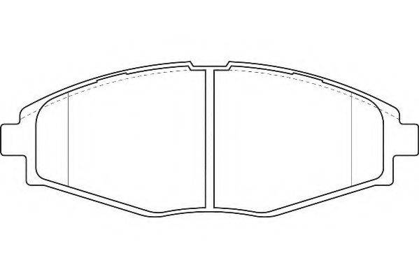 WAGNER WBP23241A Комплект гальмівних колодок, дискове гальмо