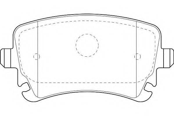 WAGNER WBP23326B Комплект гальмівних колодок, дискове гальмо