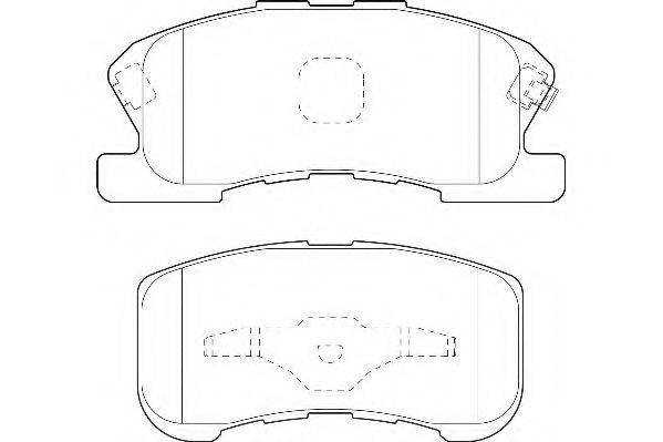 WAGNER WBP23497A Комплект гальмівних колодок, дискове гальмо