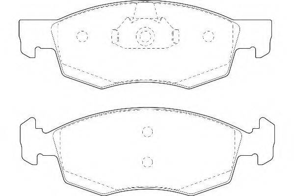 WAGNER WBP23552A Комплект гальмівних колодок, дискове гальмо