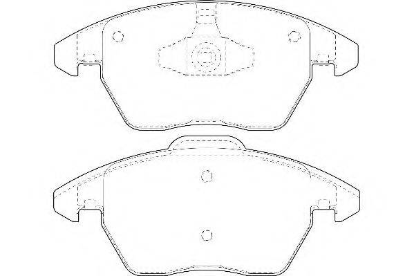 WAGNER WBP23589A Комплект гальмівних колодок, дискове гальмо