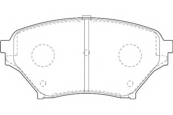 WAGNER WBP23696A Комплект гальмівних колодок, дискове гальмо