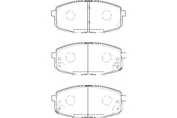 WAGNER WBP23966A Комплект гальмівних колодок, дискове гальмо