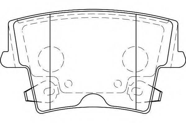 WAGNER WBP24163A Комплект гальмівних колодок, дискове гальмо