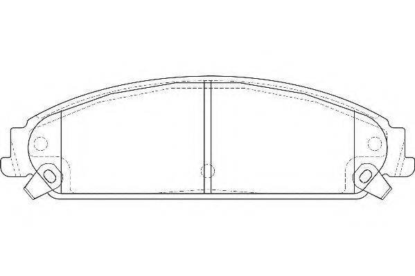 WAGNER WBP24164A Комплект гальмівних колодок, дискове гальмо