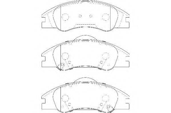 WAGNER WBP24218A Комплект гальмівних колодок, дискове гальмо