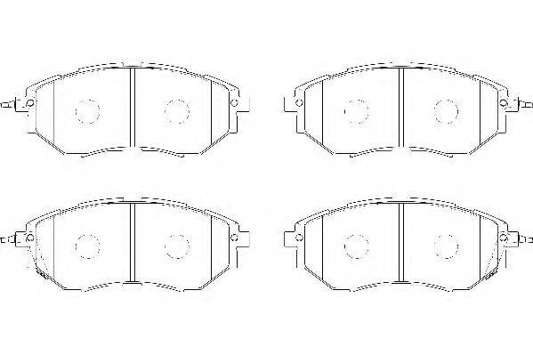 WAGNER WBP24222A Комплект гальмівних колодок, дискове гальмо