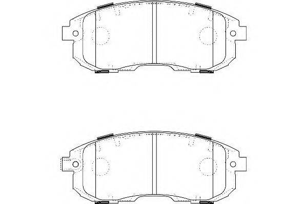 WAGNER WBP24280A Комплект гальмівних колодок, дискове гальмо