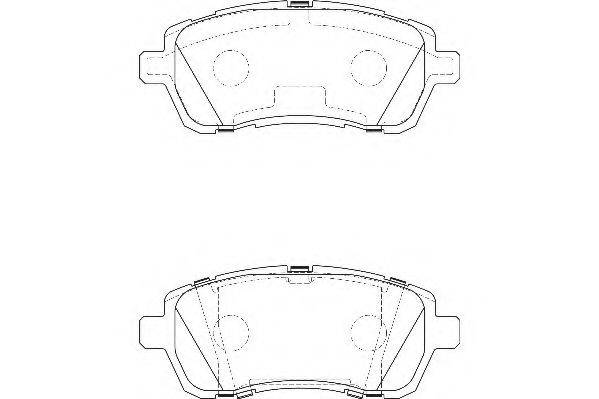 WAGNER WBP24283A Комплект гальмівних колодок, дискове гальмо