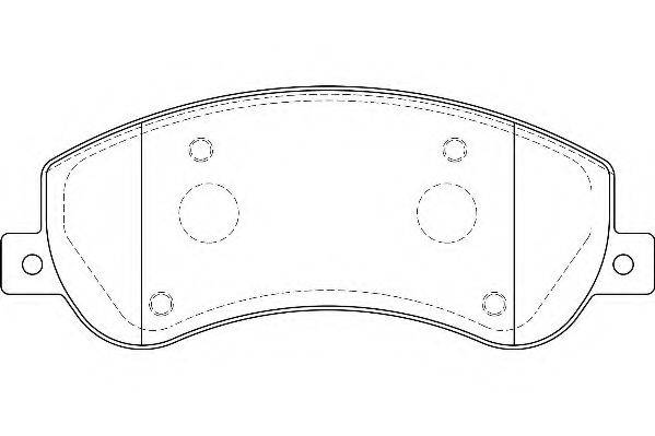 WAGNER WBP24484A Комплект гальмівних колодок, дискове гальмо