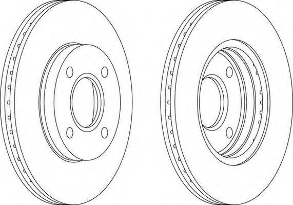 WAGNER WGR10721 гальмівний диск
