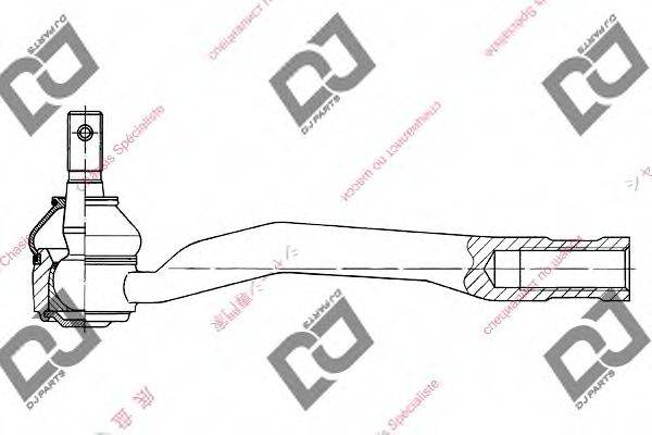 DJ PARTS DE1190 Наконечник поперечної кермової тяги