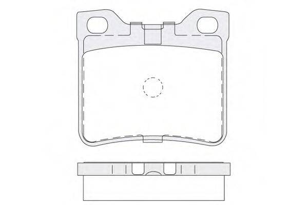 KSM-KOSHIMO 18500058165 Комплект гальмівних колодок, дискове гальмо