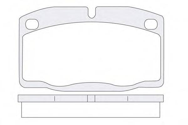 KSM-KOSHIMO 18500058166 Комплект гальмівних колодок, дискове гальмо