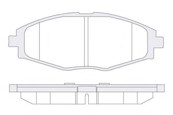 KSM-KOSHIMO 18500058018 Комплект гальмівних колодок, дискове гальмо