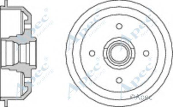 APEC BRAKING DRM9110 Гальмівний барабан
