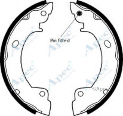 APEC BRAKING SHU504 Гальмівні колодки