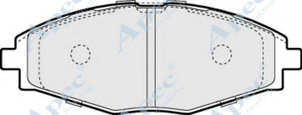 APEC BRAKING PAD1038 Комплект гальмівних колодок, дискове гальмо