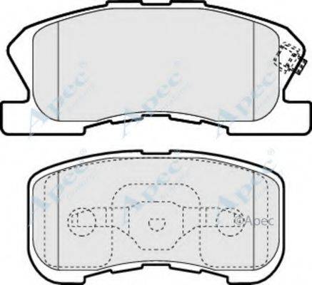APEC BRAKING PAD1148 Комплект гальмівних колодок, дискове гальмо