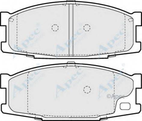 APEC BRAKING PAD1192 Комплект гальмівних колодок, дискове гальмо