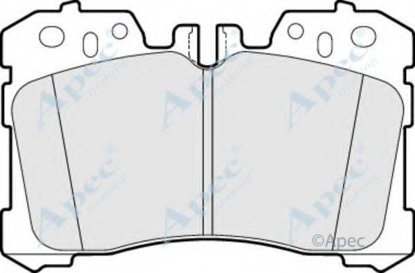 APEC BRAKING PAD1622 Комплект гальмівних колодок, дискове гальмо