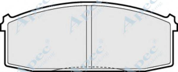 APEC BRAKING PAD331 Комплект гальмівних колодок, дискове гальмо