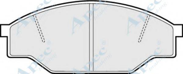 APEC BRAKING PAD476 Комплект гальмівних колодок, дискове гальмо