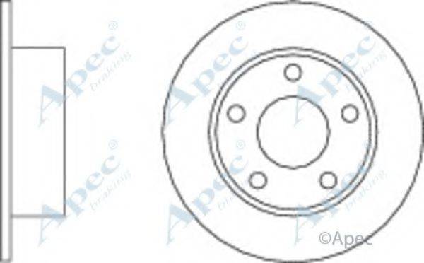 APEC BRAKING DSK181 гальмівний диск