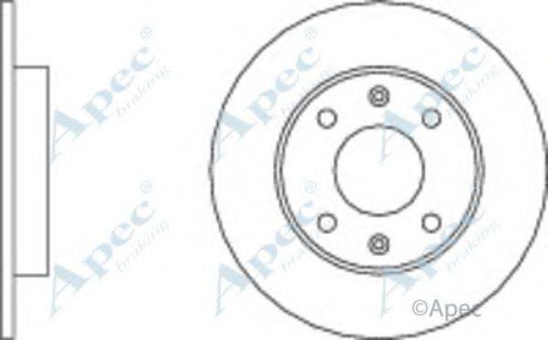 APEC BRAKING DSK182 гальмівний диск