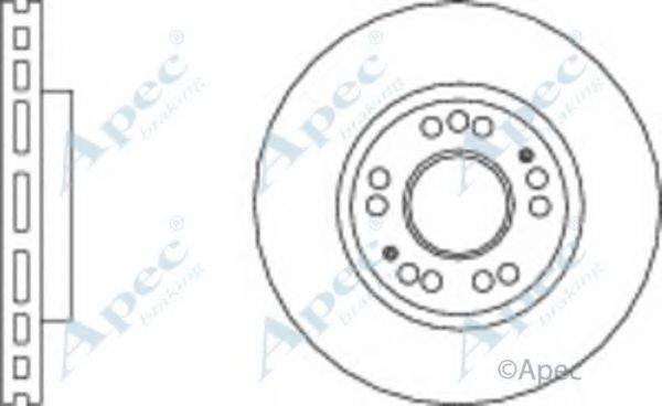 APEC BRAKING DSK2762 гальмівний диск