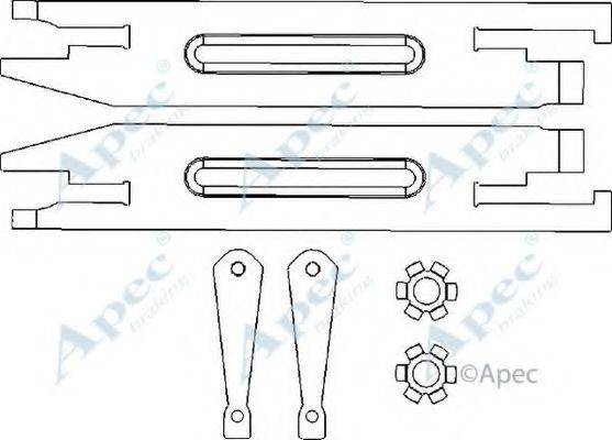 APEC BRAKING ADB3016 Система тяг та важелів, гальмівна система