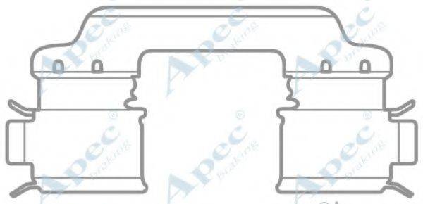 APEC BRAKING KIT1041 Комплектуючі, гальмівні колодки