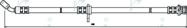APEC BRAKING HOS3186 Гальмівний шланг