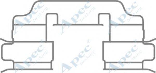 APEC BRAKING KIT1055 Комплектуючі, гальмівні колодки