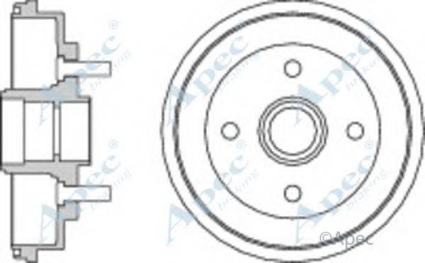 APEC BRAKING DRM9166 Гальмівний барабан