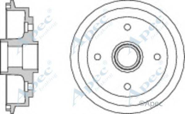 APEC BRAKING DRM9167 Гальмівний барабан