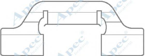 APEC BRAKING KIT1116 Комплектуючі, гальмівні колодки