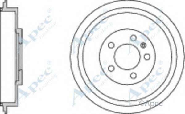 APEC BRAKING DRM9169 Гальмівний барабан