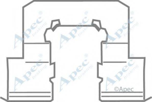APEC BRAKING KIT1154 Комплектуючі, гальмівні колодки
