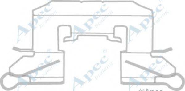 APEC BRAKING KIT1158 Комплектуючі, гальмівні колодки